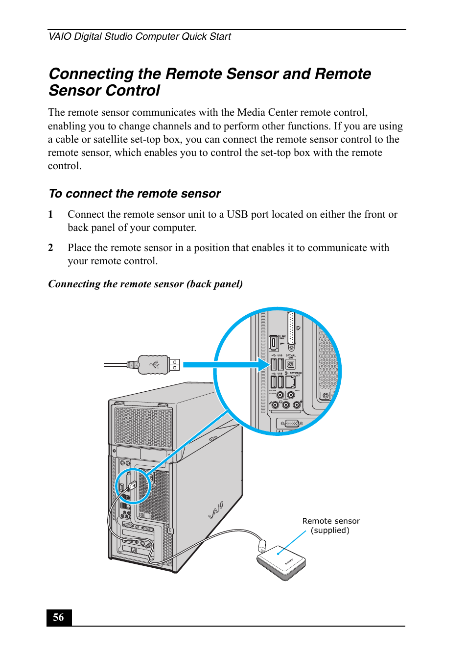 Sony VGC-RA910G User Manual | Page 56 / 80