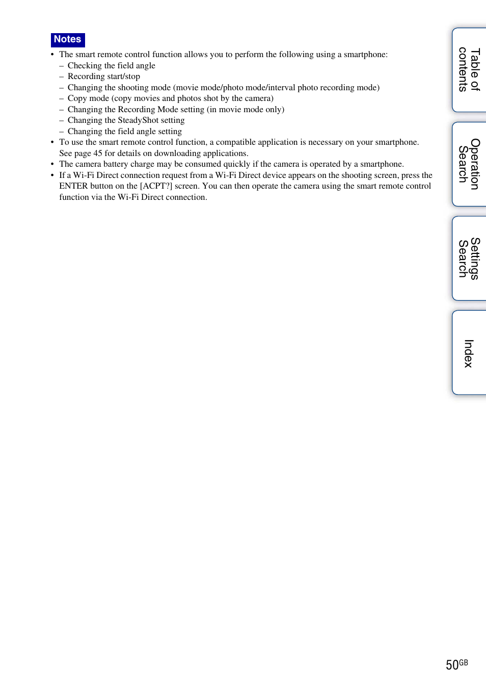 Sony HDR-AS30V User Manual | Page 50 / 73