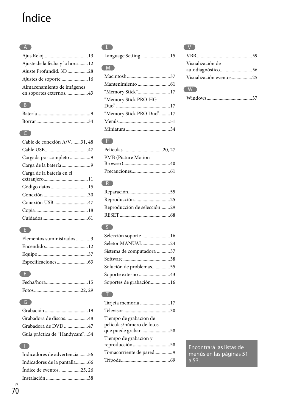 Índice | Sony HDR-TD10 User Manual | Page 142 / 142