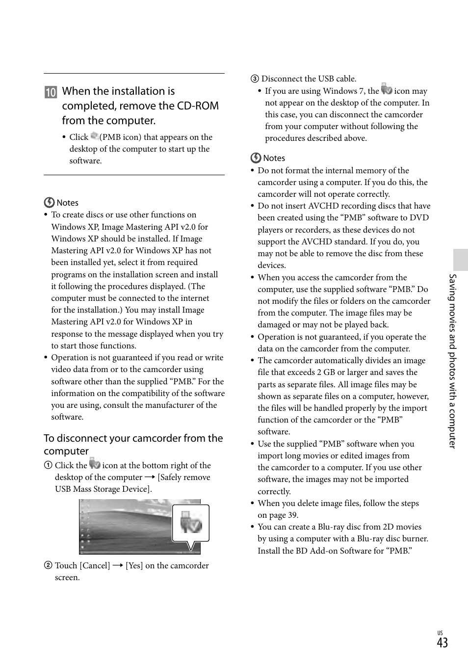 Sony HDR-TD10 User Manual | Page 43 / 142