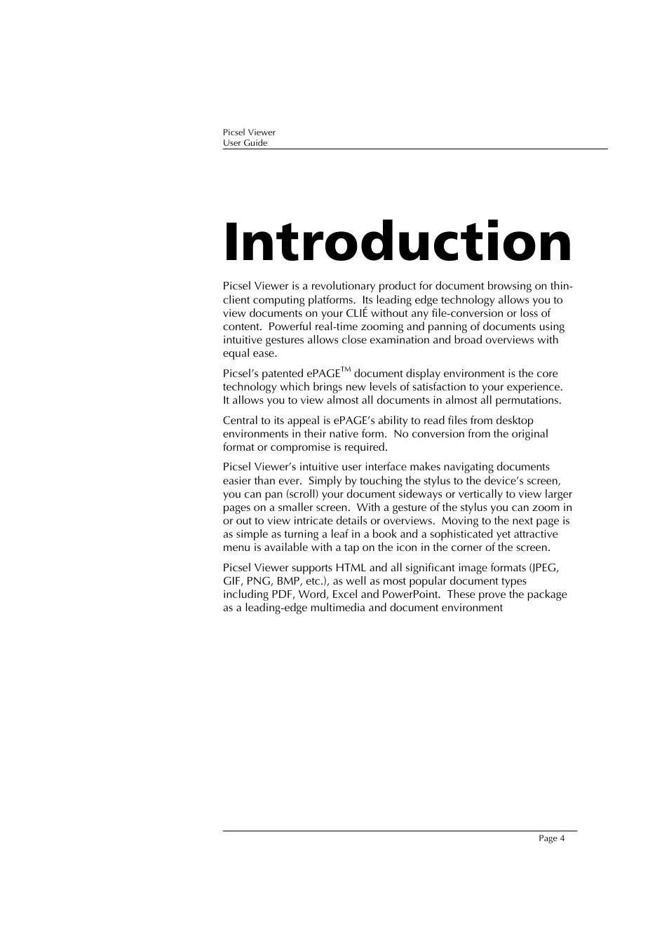 Introduction | Sony PEG-TJ37 User Manual | Page 4 / 24
