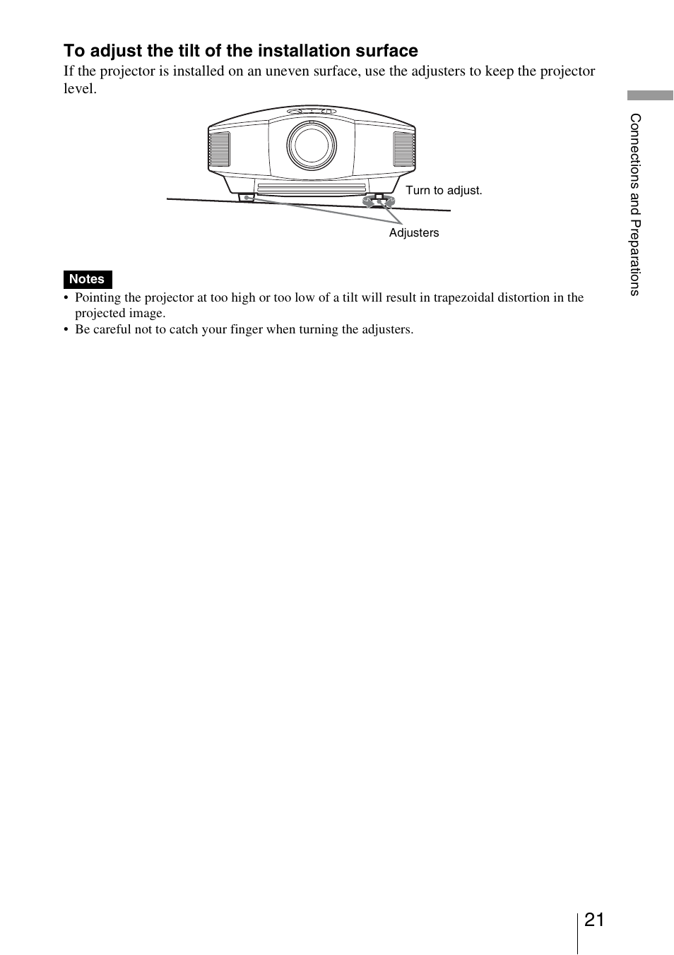 Sony VPL-HW15 User Manual | Page 21 / 84
