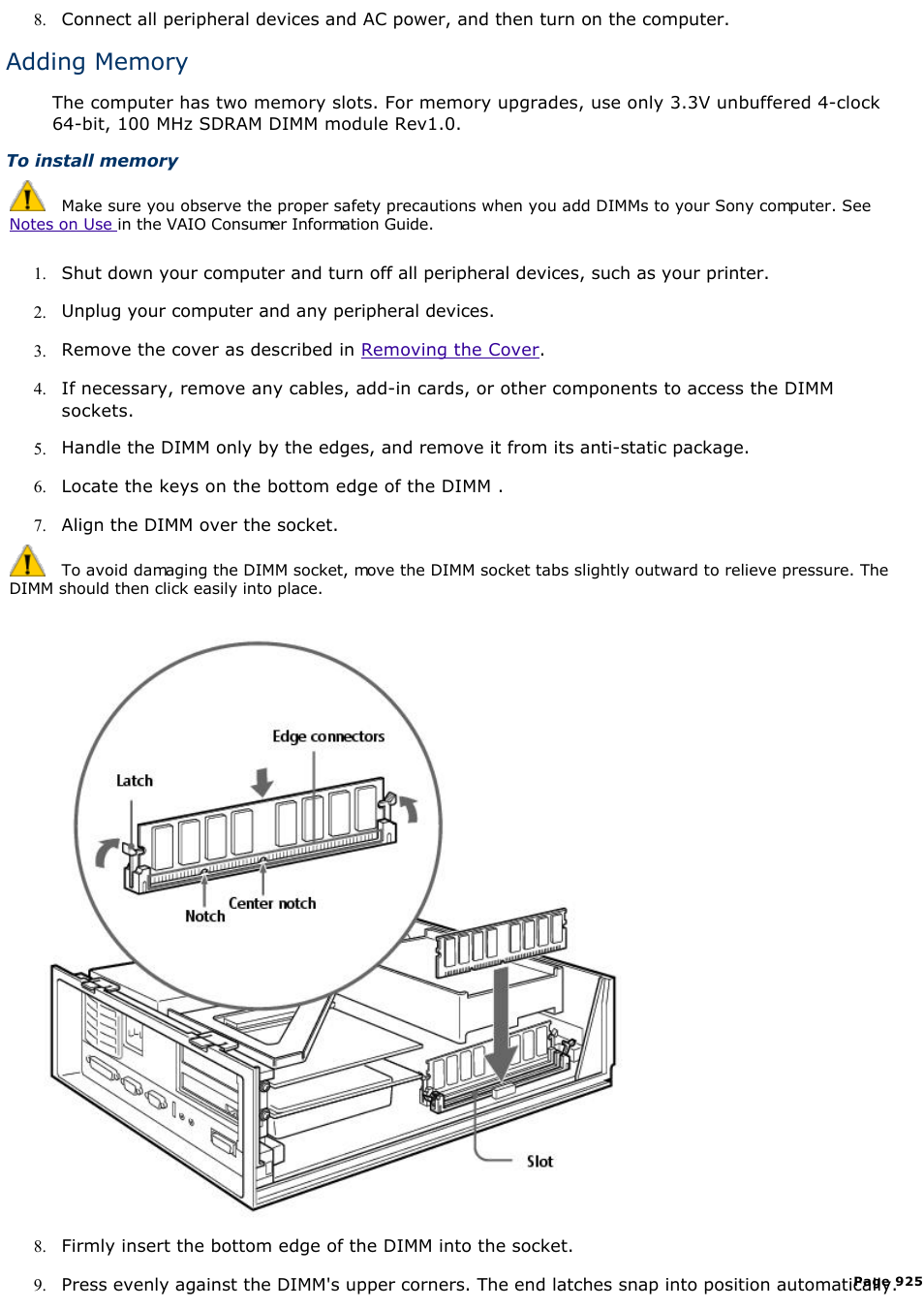 Sony PCV-L400 User Manual | Page 925 / 1049
