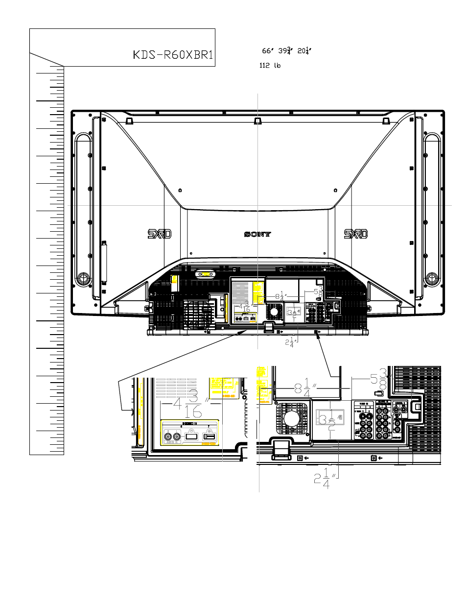 Sony, Model:kds-r60xbri, Kds-r | Xbri, Model | Sony KDS-R60XBR1 User Manual | Page 2 / 2