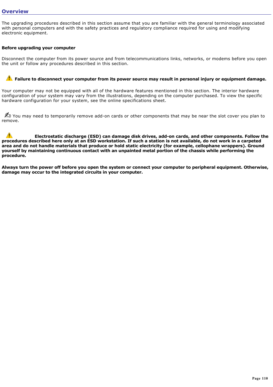 Overview | Sony PCV-RS322 User Manual | Page 110 / 161