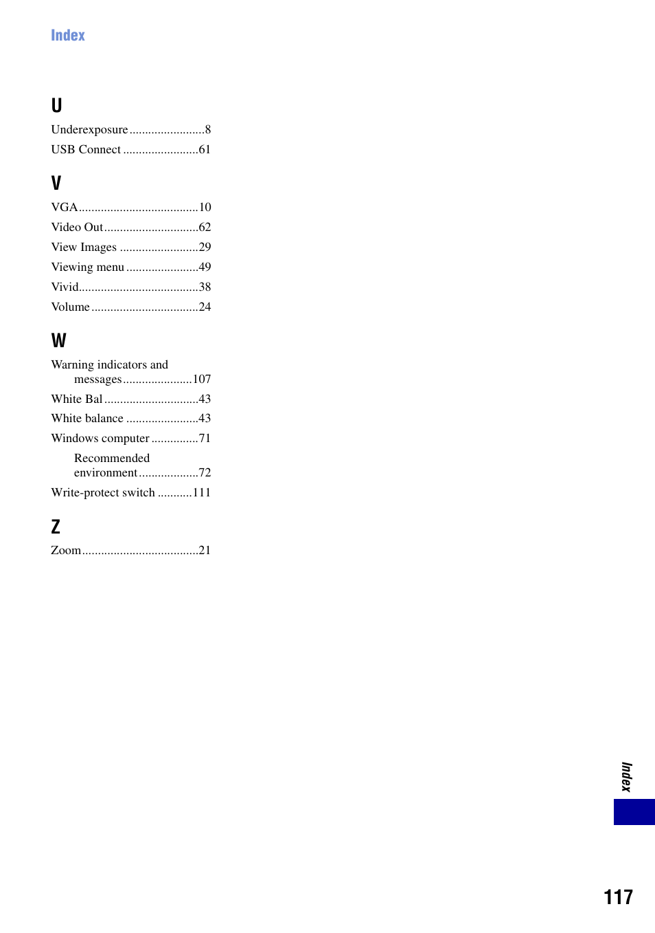 Sony DSC-T20 User Manual | Page 117 / 119