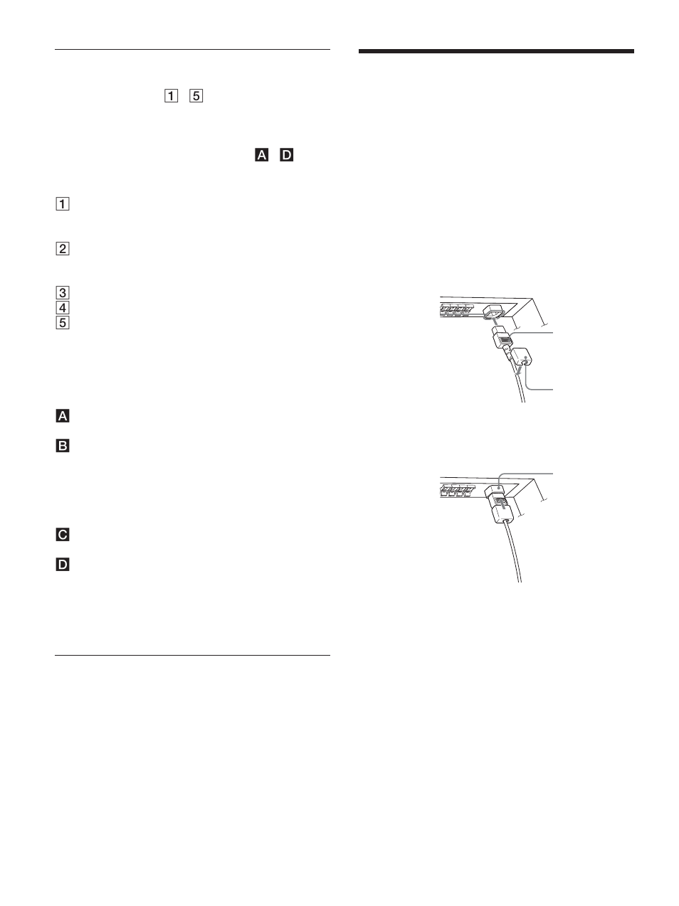 Raccordements, Raccordement des haut-parleurs, Raccordement de la prise d’alimentation secteur | Exemple de raccordement | Sony FWD-50PX1 User Manual | Page 110 / 348