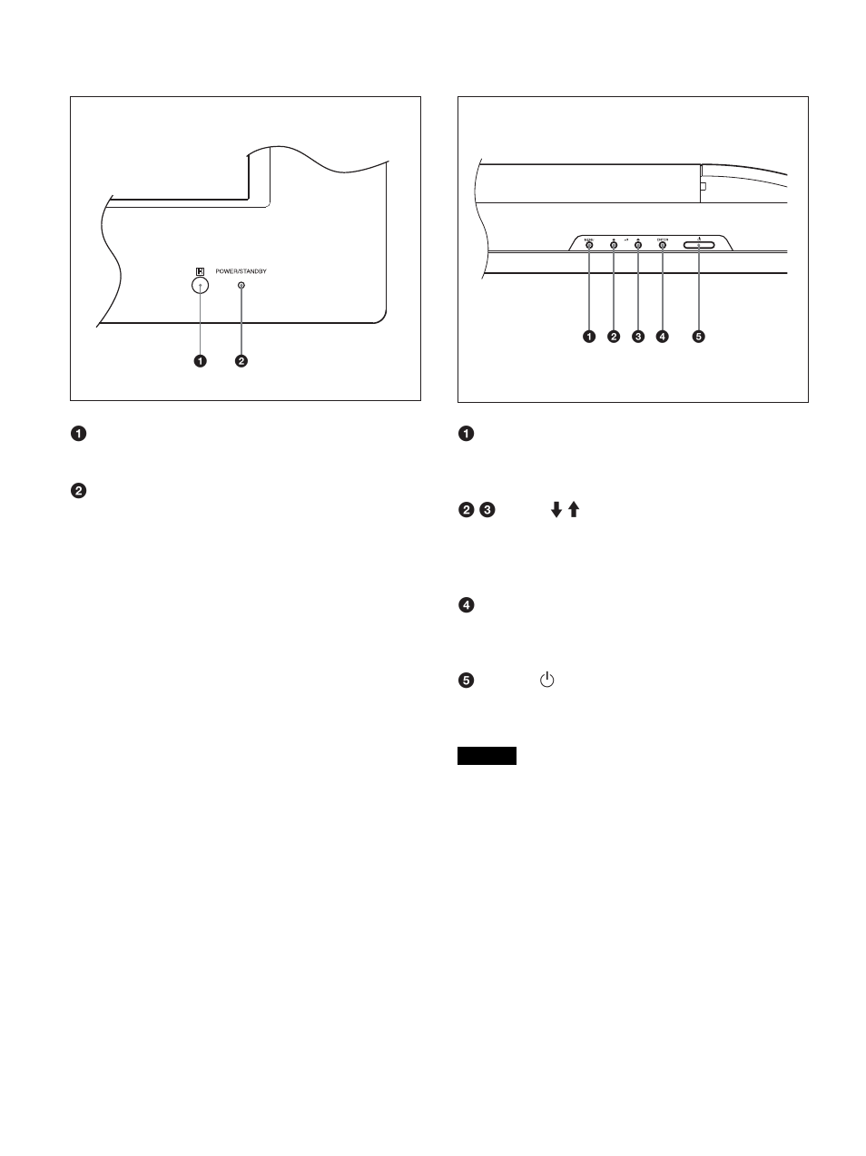 Anzeigebereich, Steuertastenbereich (oberseite) | Sony FWD-50PX1 User Manual | Page 154 / 348