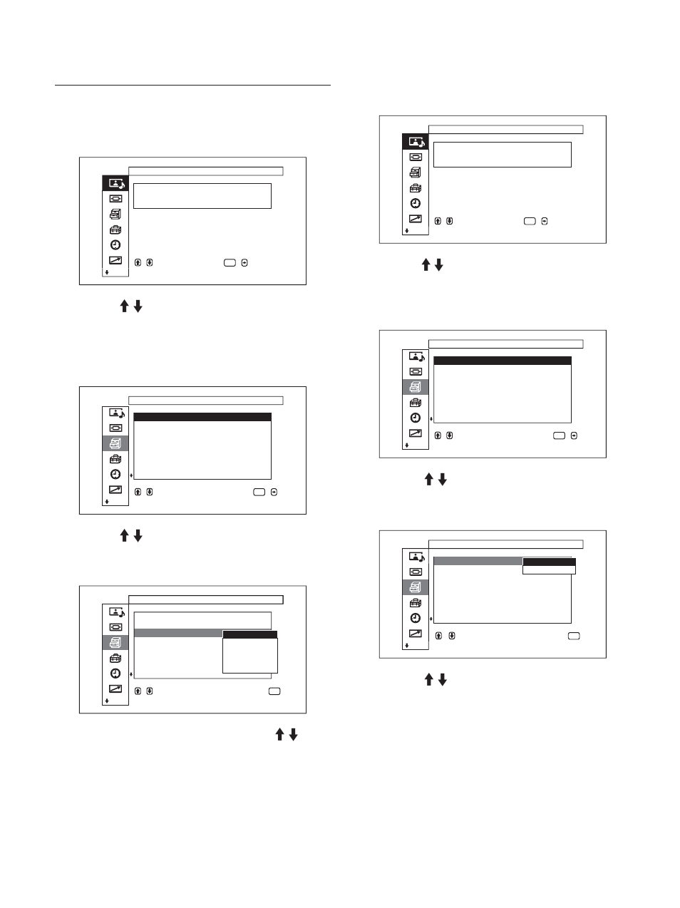 Modifica del modo di visualizzazione, Funzione di risparmio energetico, Visualizzazione dei sottotitoli | Sony FWD-50PX1 User Manual | Page 276 / 348
