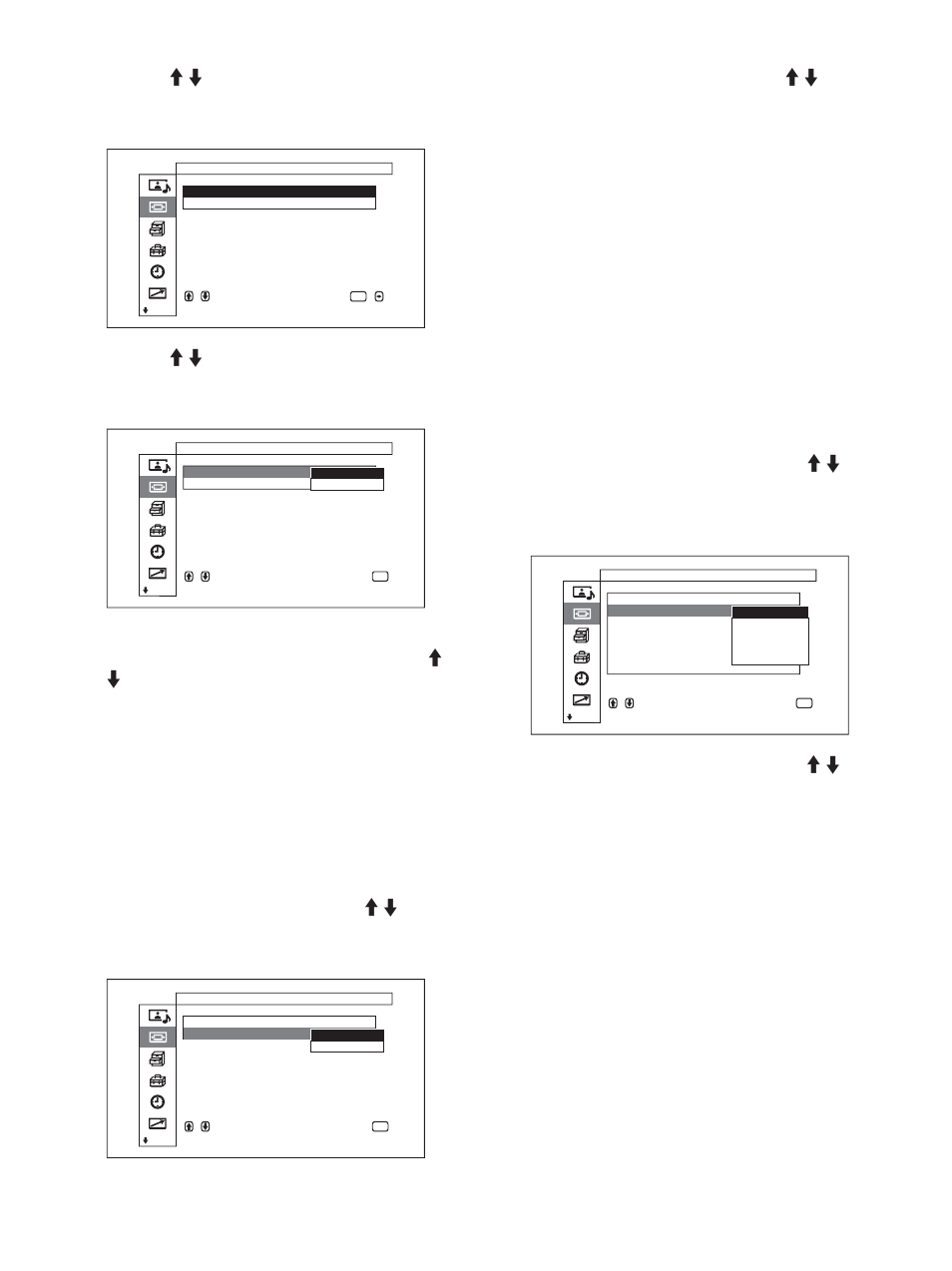 Impostazione del modo ampio | Sony FWD-50PX1 User Manual | Page 282 / 348
