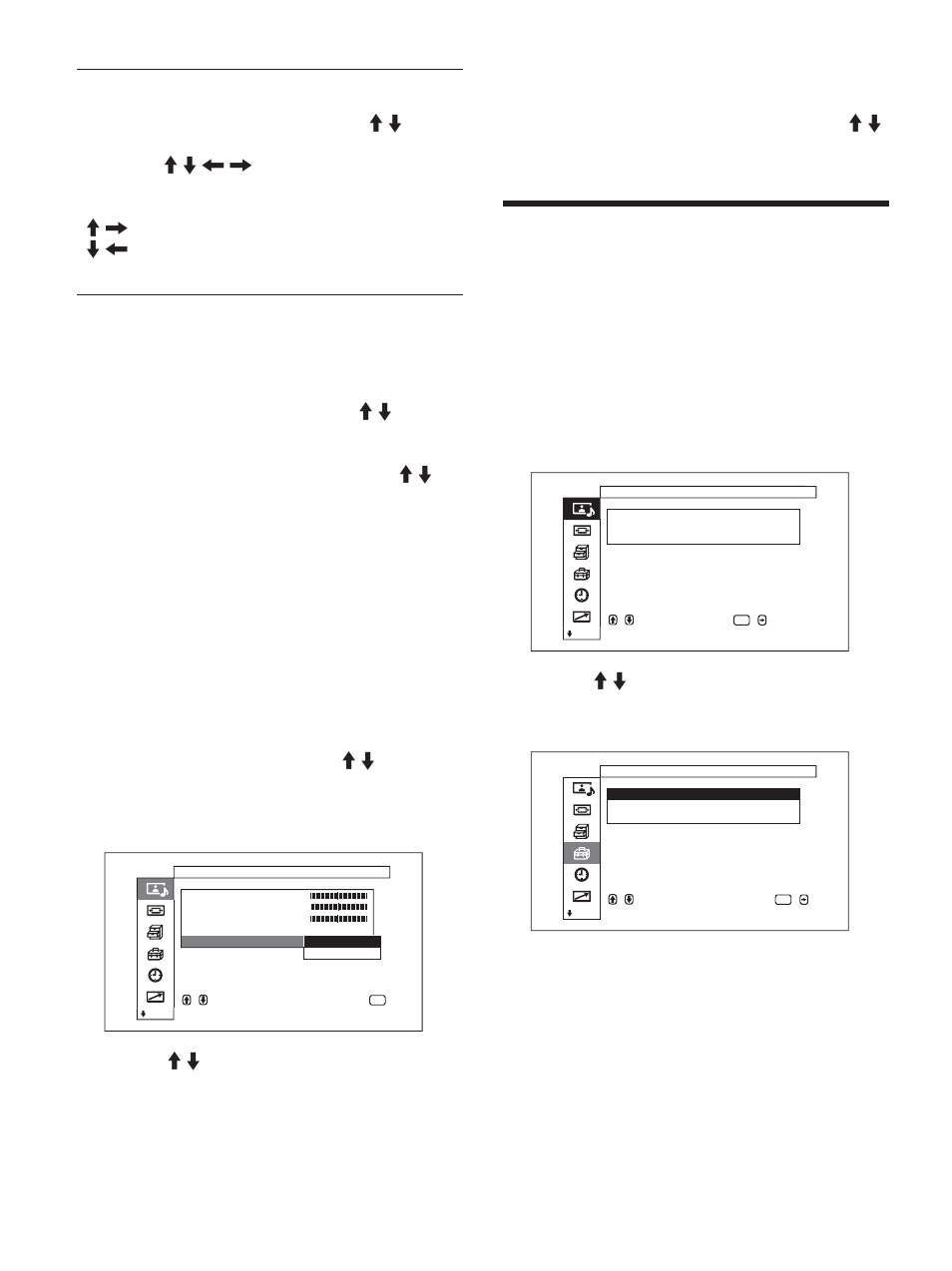 Bilanciamento, Surround | Sony FWD-50PX1 User Manual | Page 286 / 348