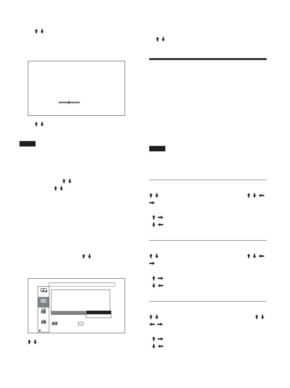 設定した画面モードメニューの調整値 を出荷時の設定値に戻す, 音質を調整する, 高音、低音、バランスなどを調整する | Sony FWD-50PX1 User Manual | Page 39 / 348