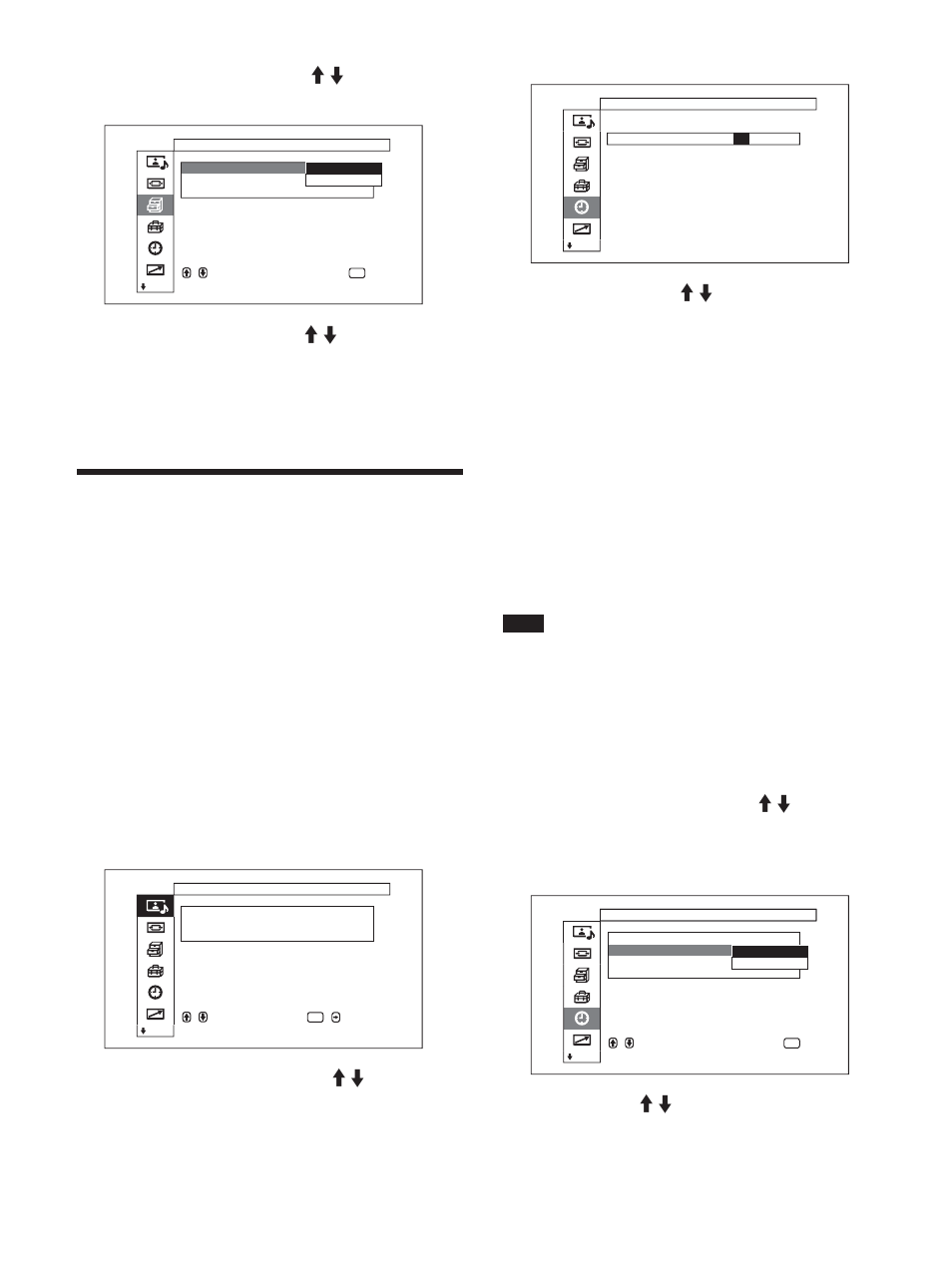 Adjusting the time, Displaying the time, Press enter. the second is reset to 00 | Sony FWD-50PX1 User Manual | Page 92 / 348
