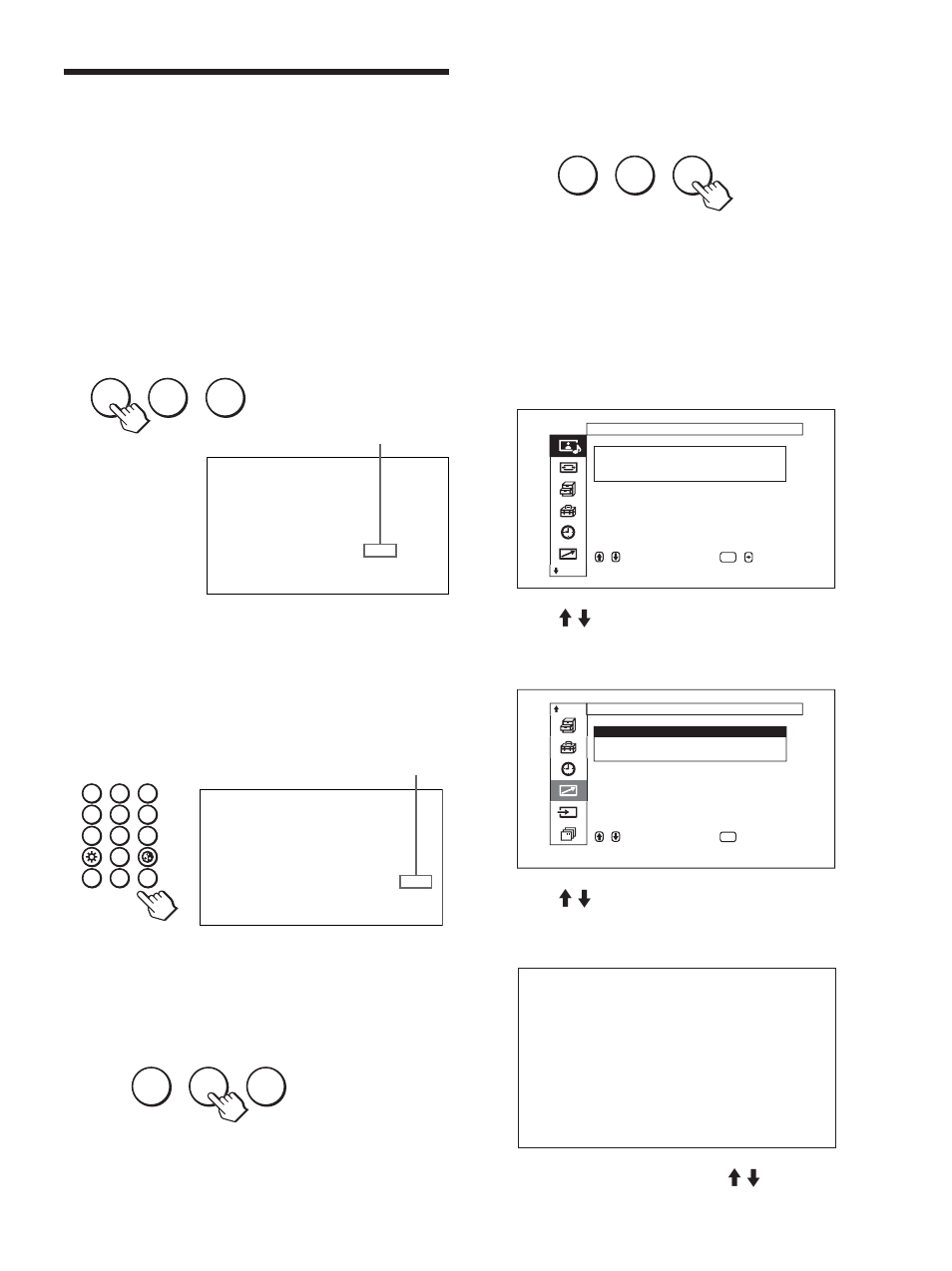 You can operate only the display specified, See “to change the index number” on page 45 (gb) | Sony FWD-50PX1 User Manual | Page 95 / 348