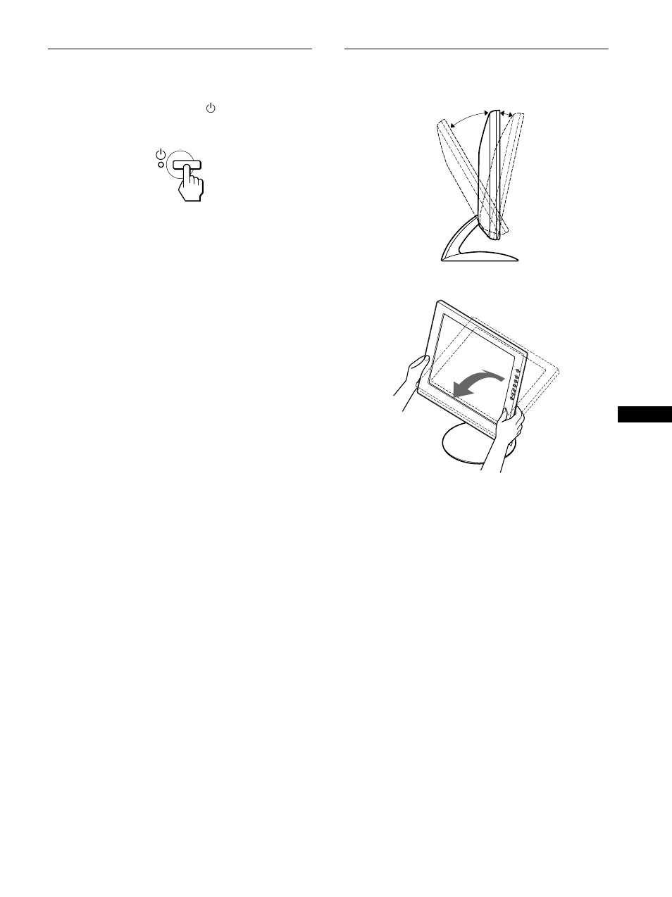 Réglage de l’inclinaison | Sony SDM-S81R User Manual | Page 29 / 104