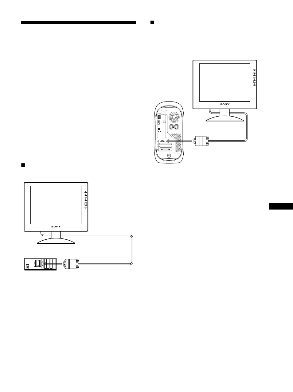 Configuración, Paso 1: conexión de la pantalla al ordenador | Sony SDM-S81R User Manual | Page 67 / 104