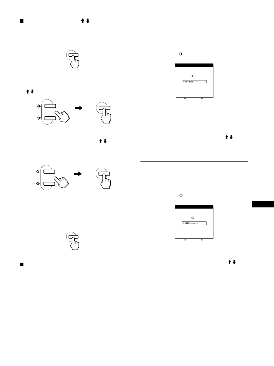 Regolazione del contrasto (contrasto) | Sony SDM-S81R User Manual | Page 91 / 104