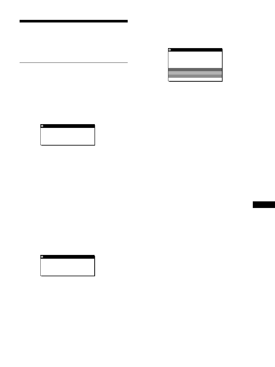 Guida alla soluzione dei problemi, Messaggi a schermo | Sony SDM-S81R User Manual | Page 97 / 104