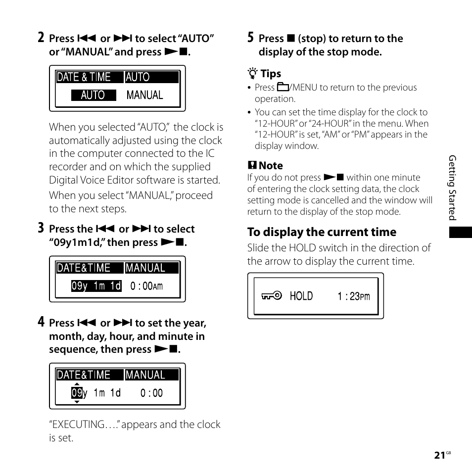 Sony ICD-SX700D User Manual | Page 21 / 134
