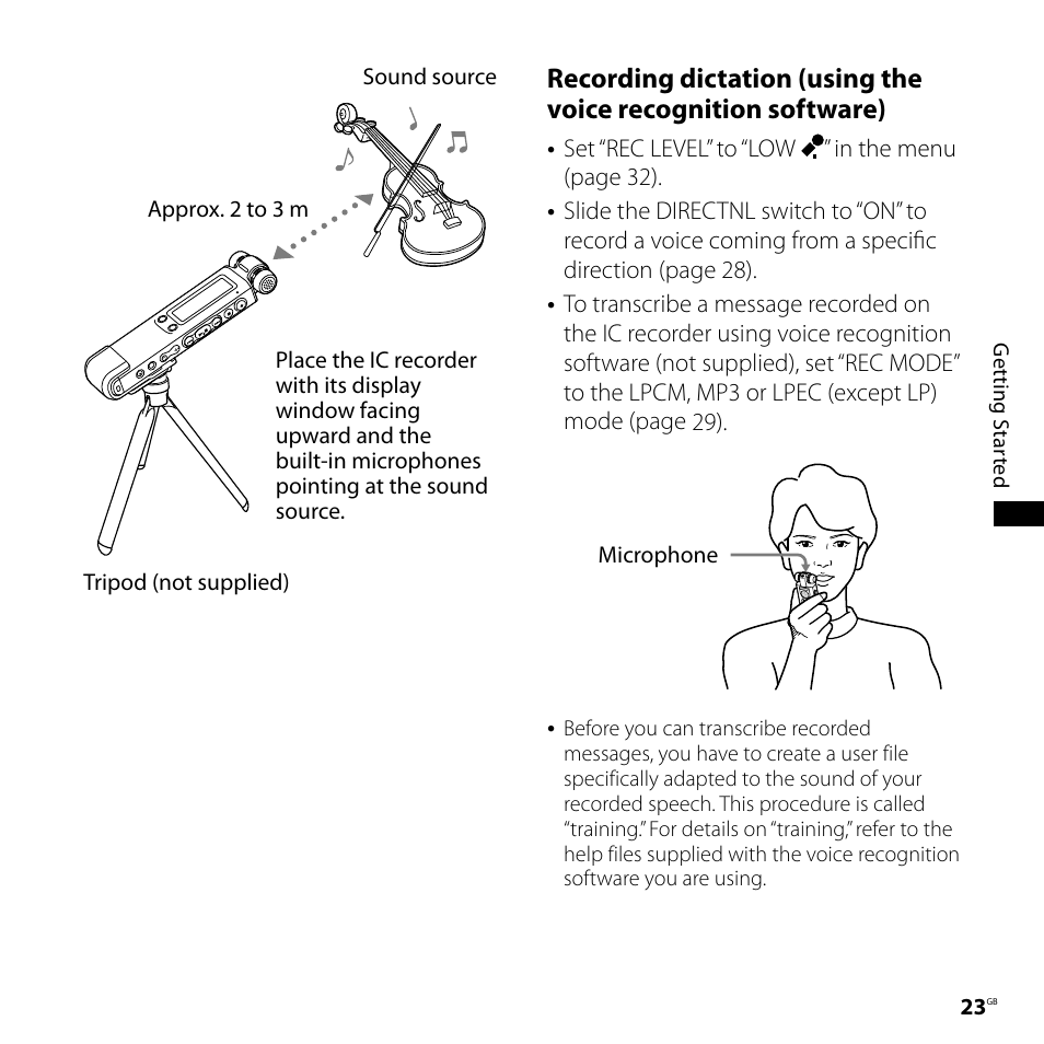 Sony ICD-SX700D User Manual | Page 23 / 134