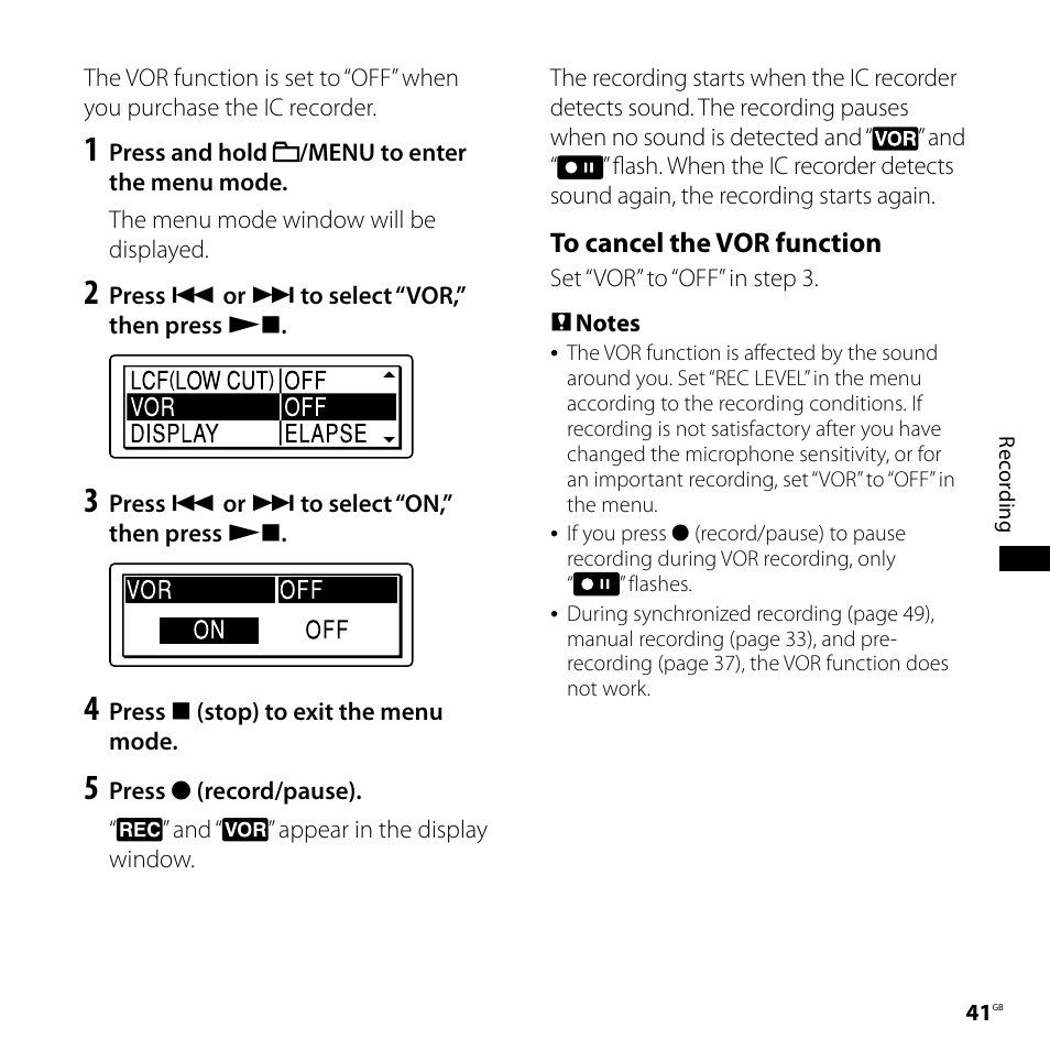 Sony ICD-SX700D User Manual | Page 41 / 134