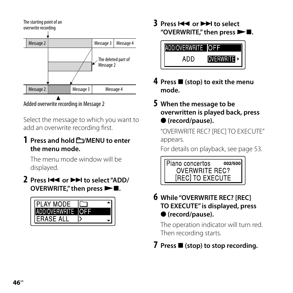 Sony ICD-SX700D User Manual | Page 46 / 134