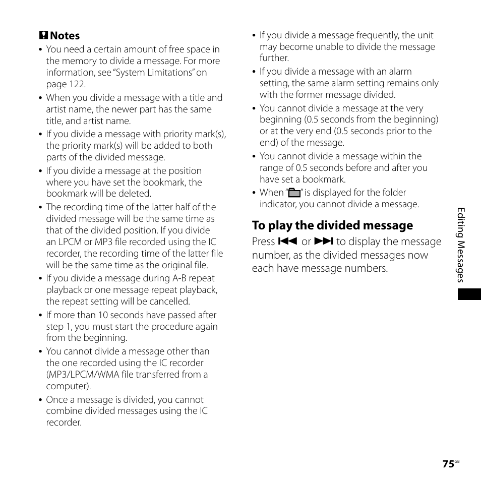Sony ICD-SX700D User Manual | Page 75 / 134
