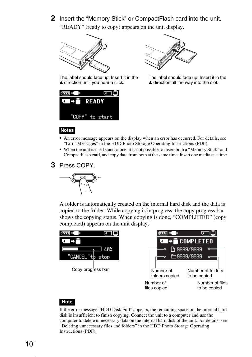 Sony HDPS-M10 User Manual | Page 10 / 24