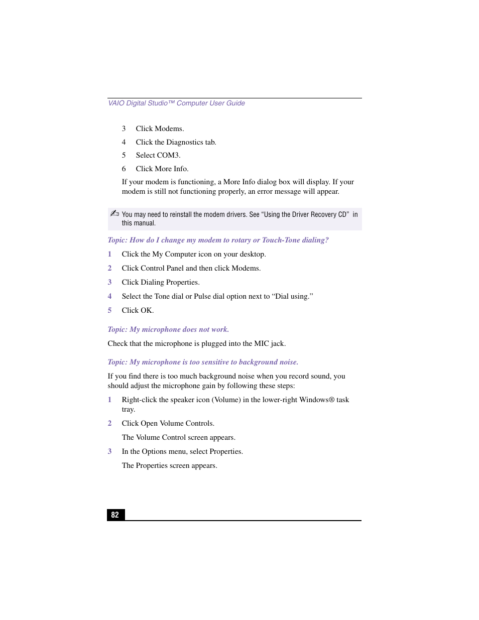 Sony PCV-RX480DS User Manual | Page 82 / 101
