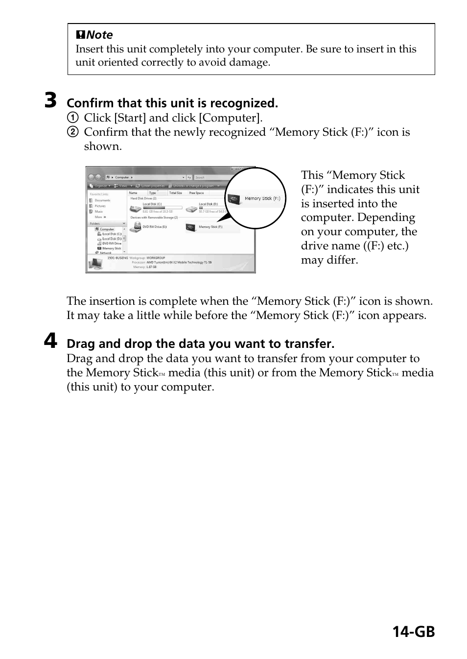 Sony MSAC-EX1 User Manual | Page 14 / 34