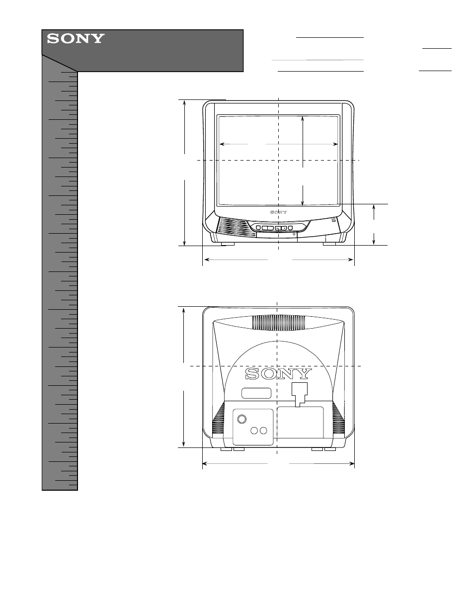 Sony KV-13M53 User Manual | 1 page