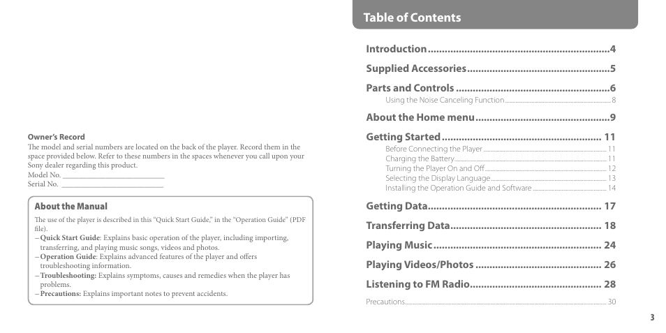 Sony NWZ-S716FBNC User Manual | Page 2 / 16