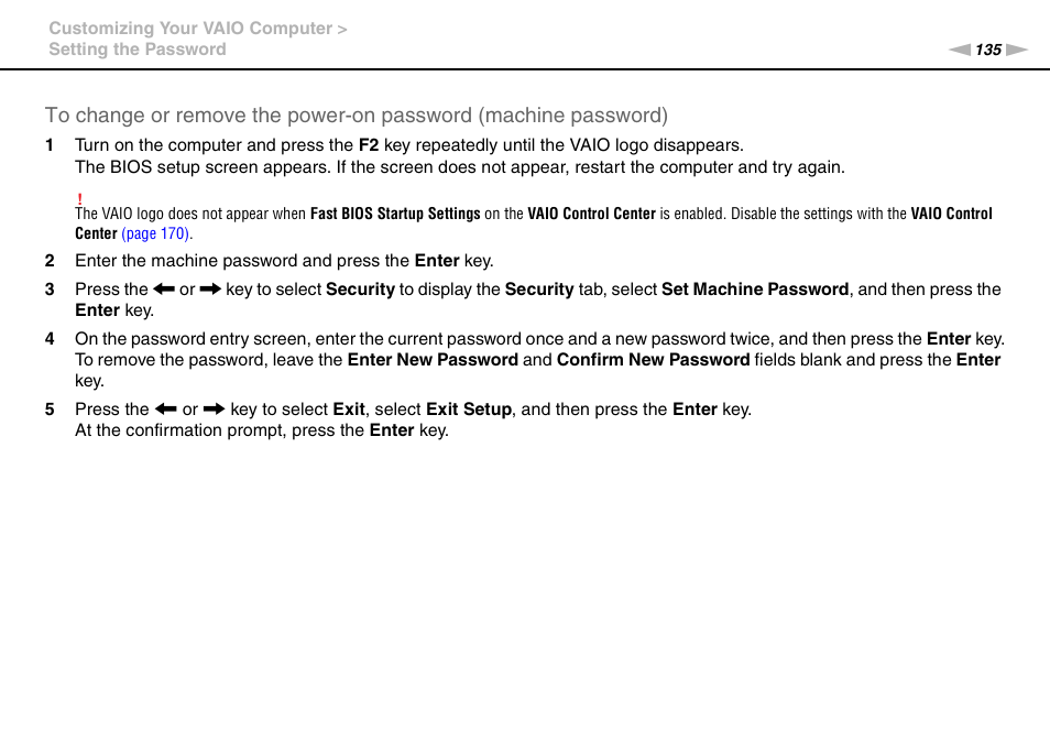 Sony VPCZ2390X User Manual | Page 135 / 216