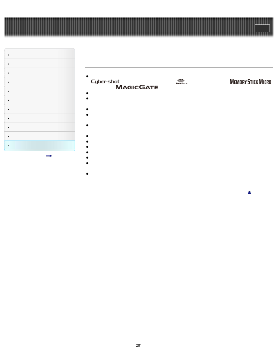 Trademarks, Cyber-shot user guide | Sony DSC-TX200V User Manual | Page 281 / 281