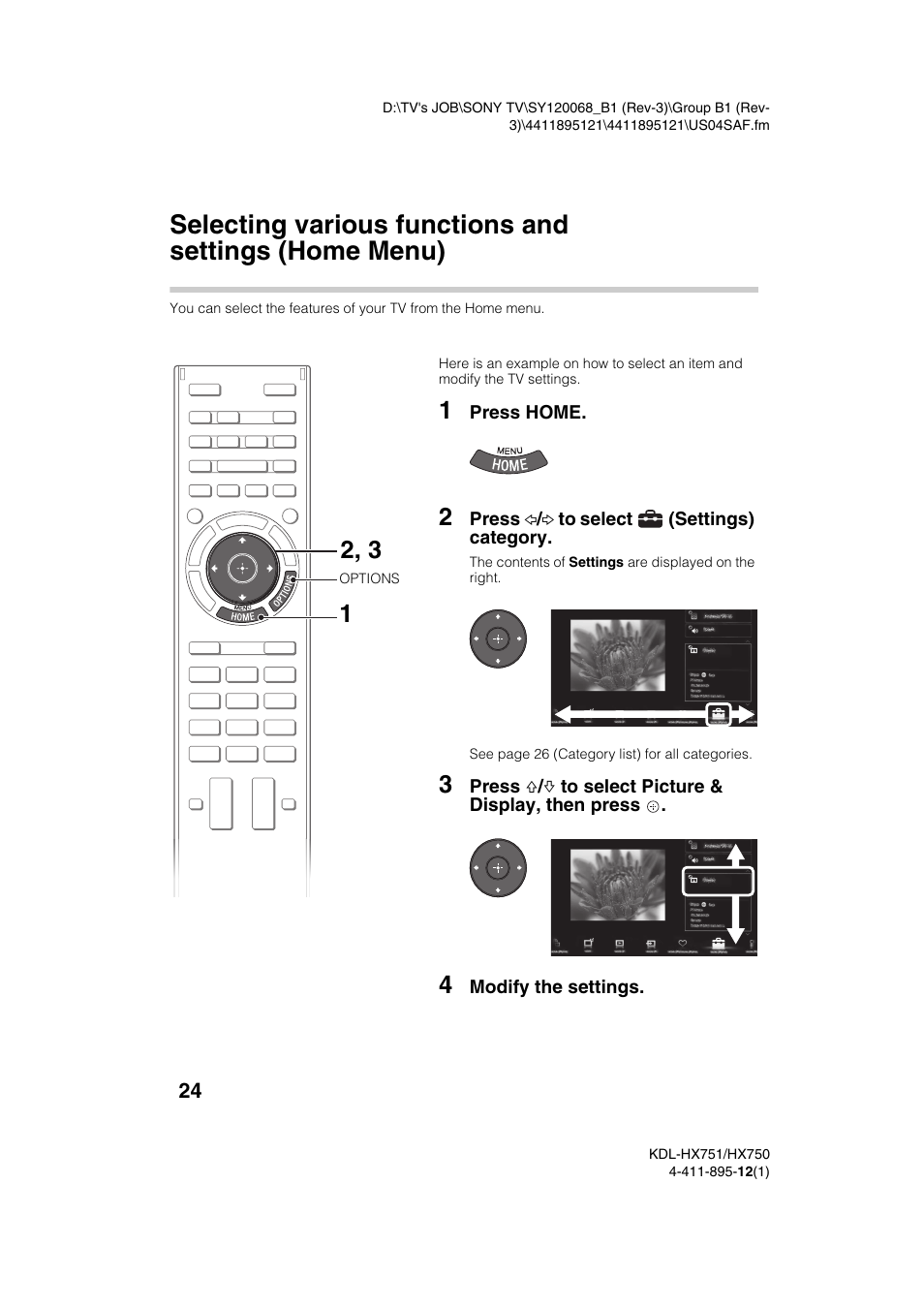 Sony KDL-55HX751 User Manual | Page 24 / 36