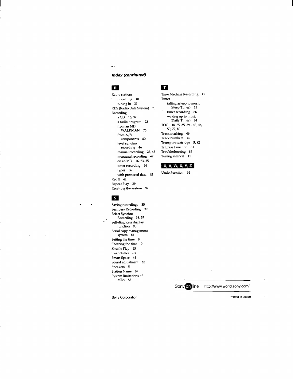 Sony DHC-MD555 User Manual | Page 100 / 100