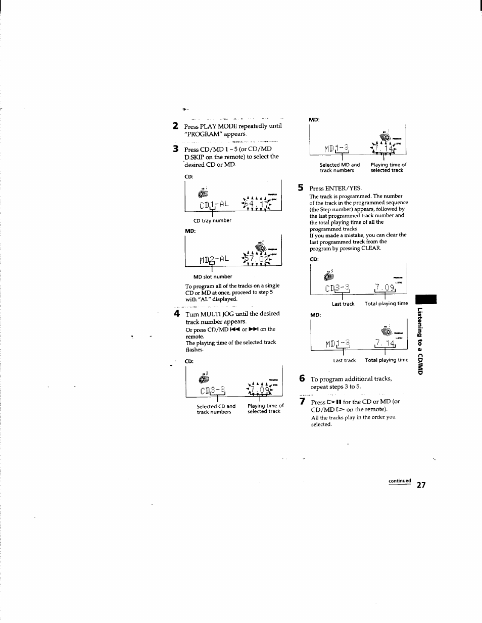 Sony DHC-MD555 User Manual | Page 27 / 100