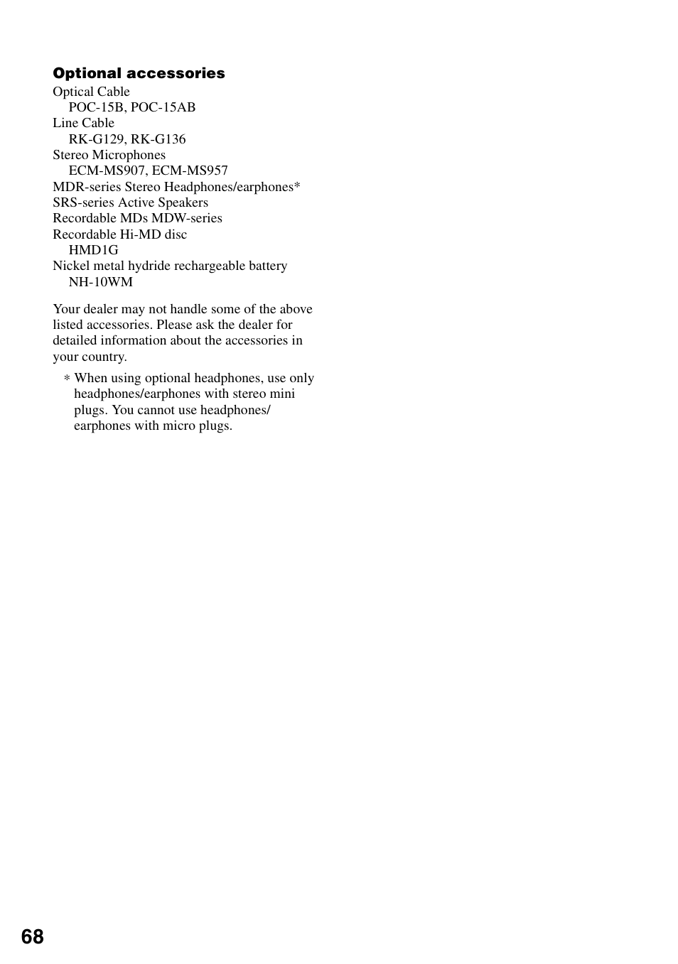 Sony MZ-RH910 User Manual | Page 68 / 115