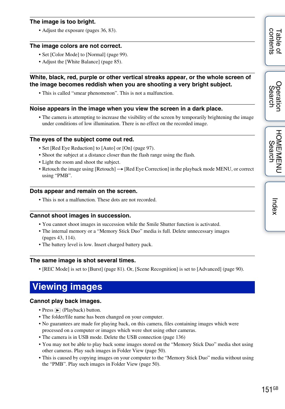 Viewing images | Sony DSC-T900 User Manual | Page 151 / 170