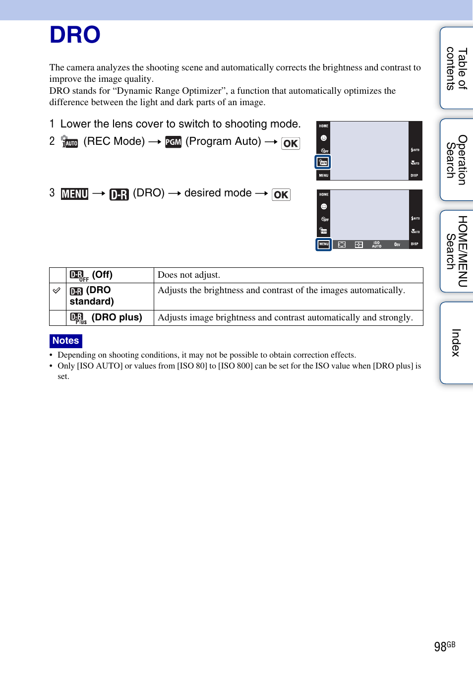 Sony DSC-T900 User Manual | Page 98 / 170