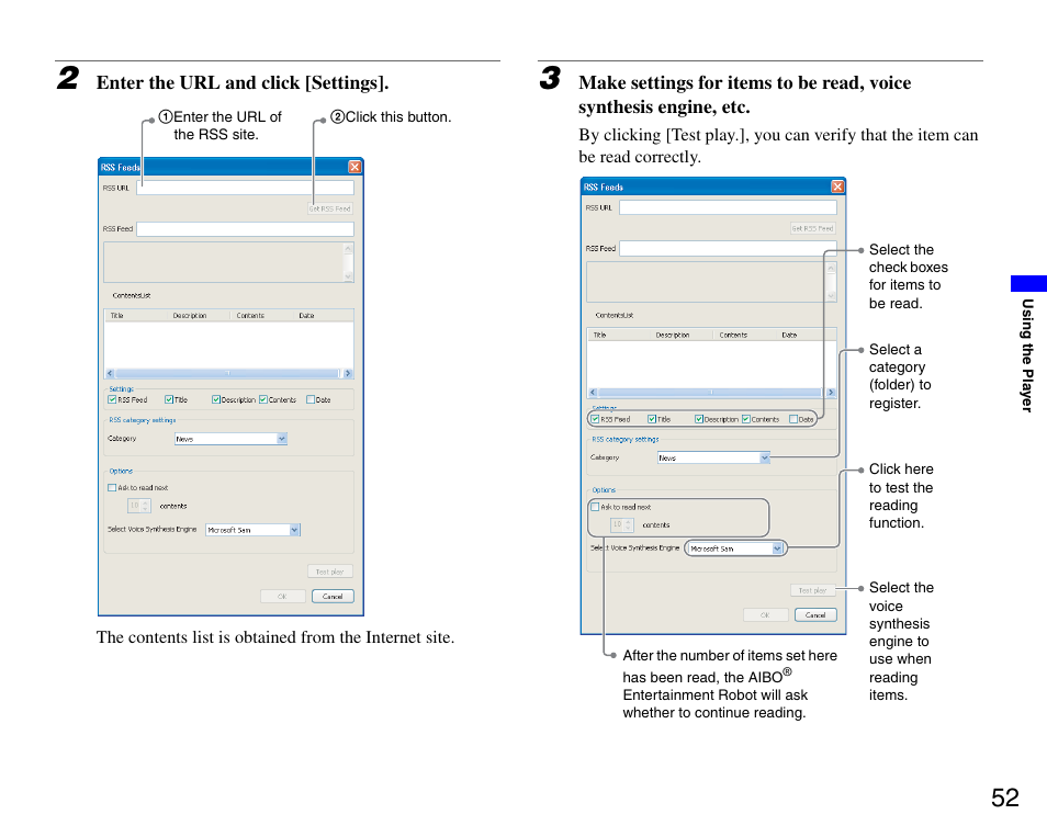 Sony ERS-7M3 User Manual | Page 52 / 99