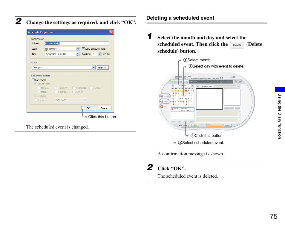 Sony ERS-7M3 User Manual | Page 75 / 99