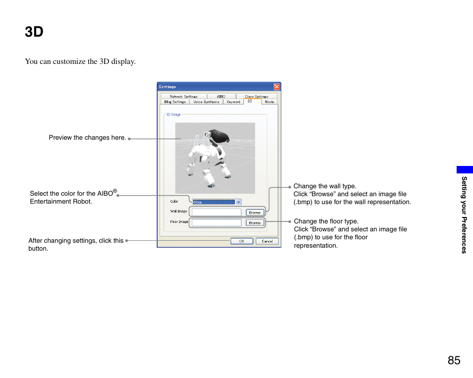 Sony ERS-7M3 User Manual | Page 85 / 99