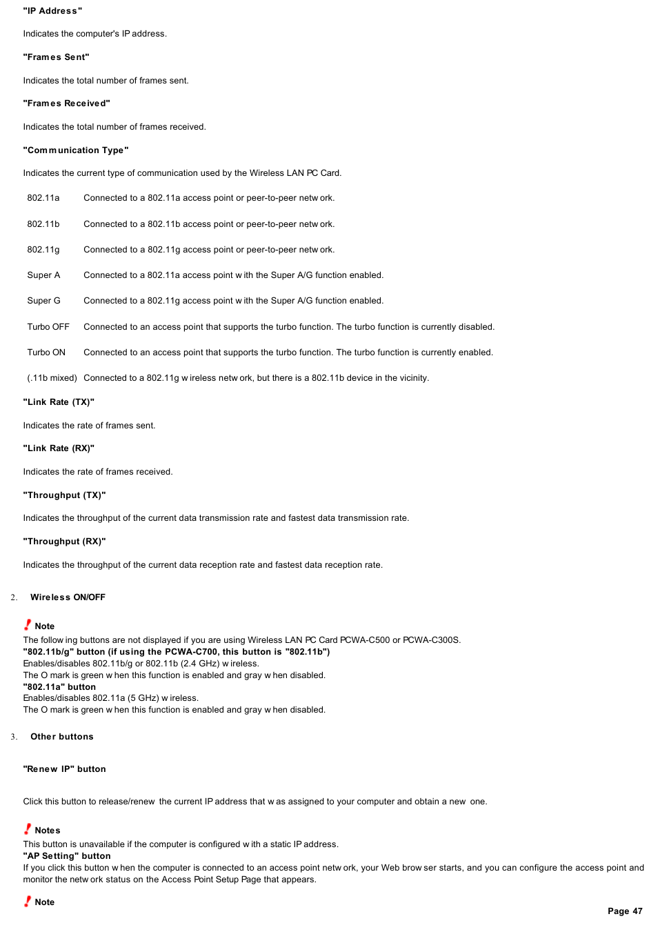 Sony PCWA-C800S User Manual | Page 47 / 81
