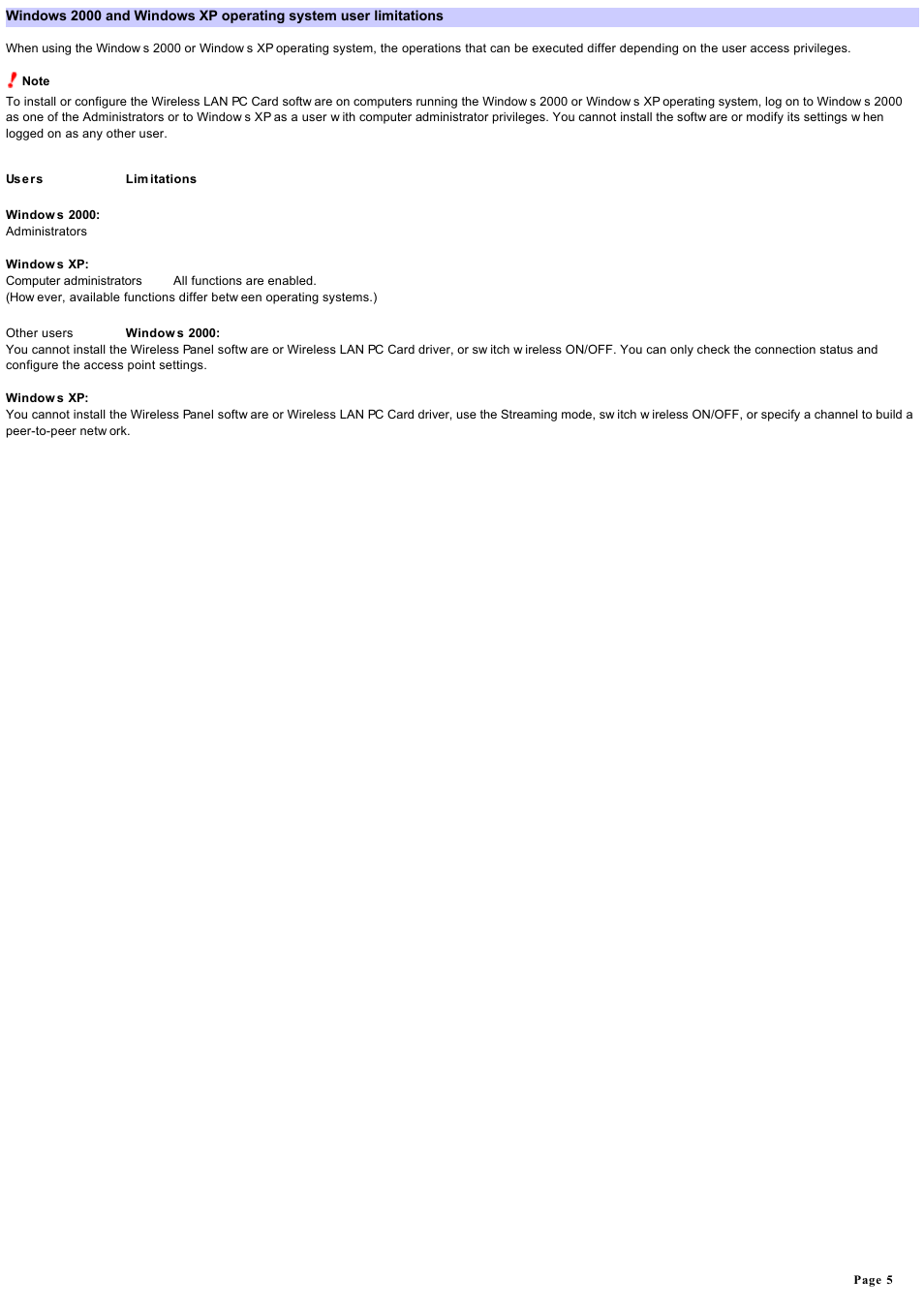 Sony PCWA-C800S User Manual | Page 5 / 81