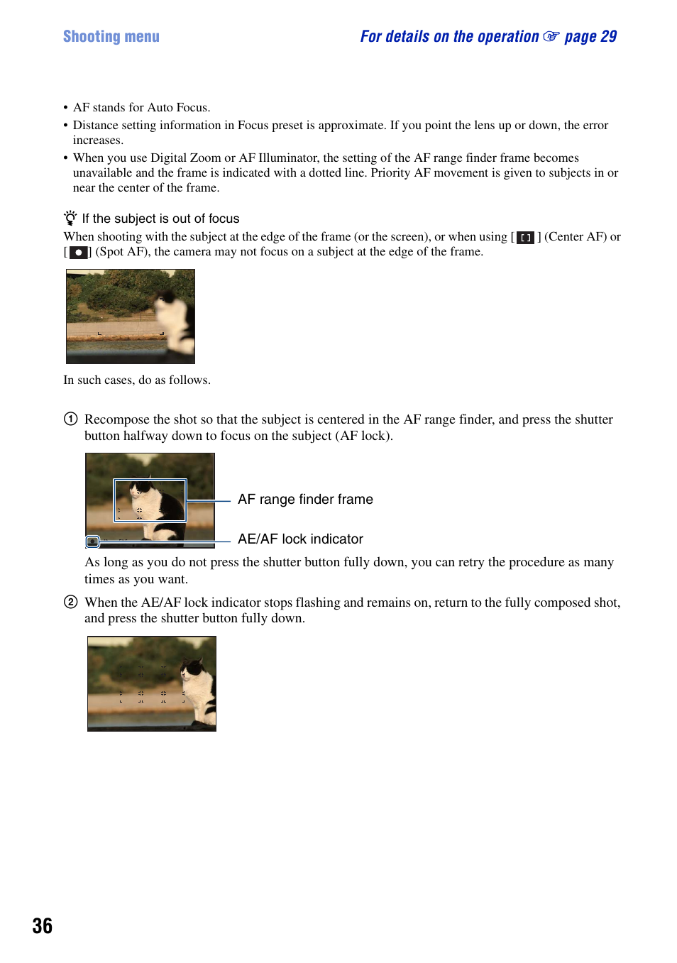 Sony DSC-G1 User Manual | Page 36 / 125