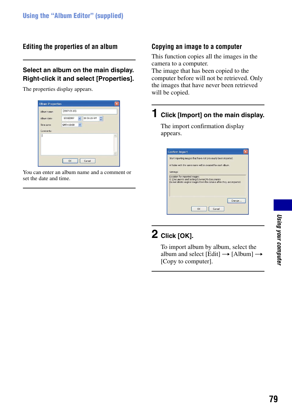 Sony DSC-G1 User Manual | Page 79 / 125