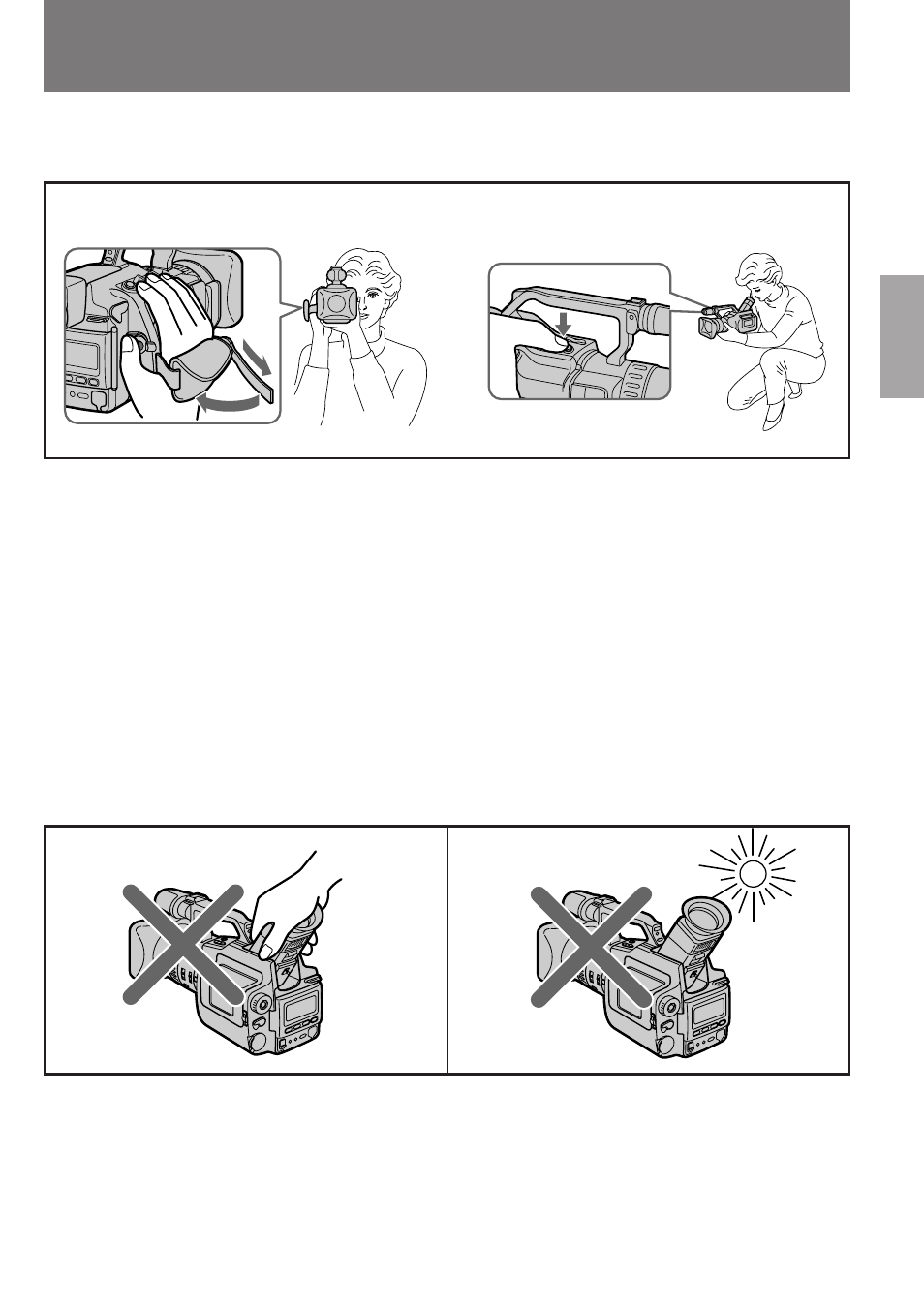 Hints for better shooting | Sony DCR-VX1000 User Manual | Page 13 / 88