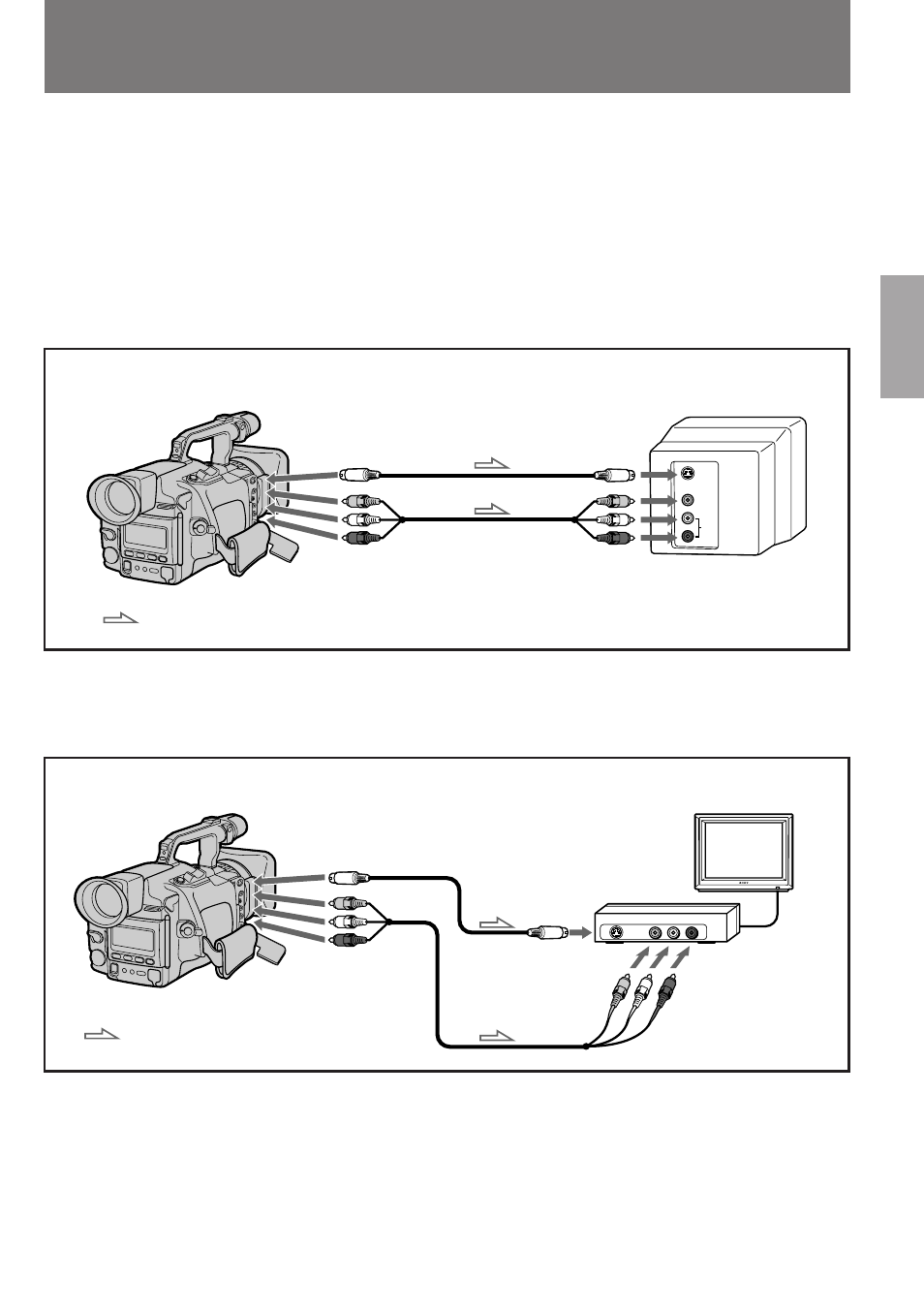 Connections for playback | Sony DCR-VX1000 User Manual | Page 15 / 88