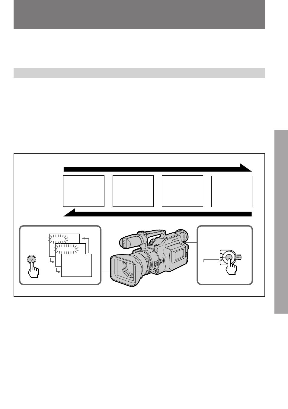 Fader and overlap, Using the fader and overlap function | Sony DCR-VX1000 User Manual | Page 23 / 88